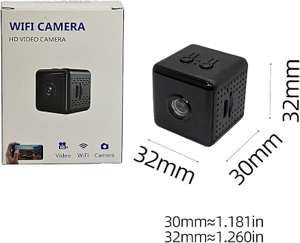 HD 1080p Mini Wireless Hidden Nanny Camera, WiFi Spy Security Cam | 1.18in Small Magnetic Cam with Night Vision & Motion Detection, App Control & SD Storage for Home Pet Office Indoor Outdoor