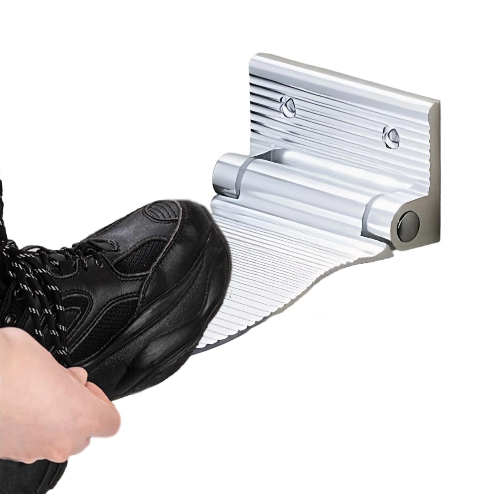 Repose-pied de douche anti-glisse - Support en aluminium pour rasage de jambe sécurisé