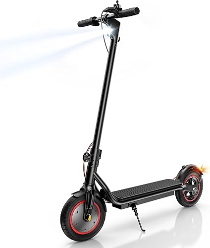 Scooter eléctrico, potente motor de 500 W350 W, velocidad máxima de 2218 MPH, alcance de 2321 millas de largo, neumáticos de 10 pulgadas8.5