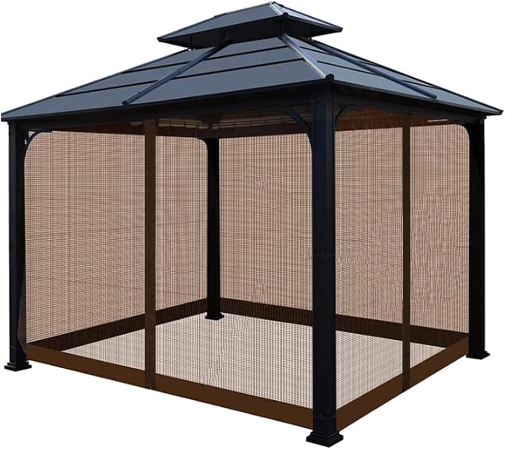 10 x 10 ft Gazebo Mosquito Netting Canopy Mosquito Netting, Universal Replacement Mosquito