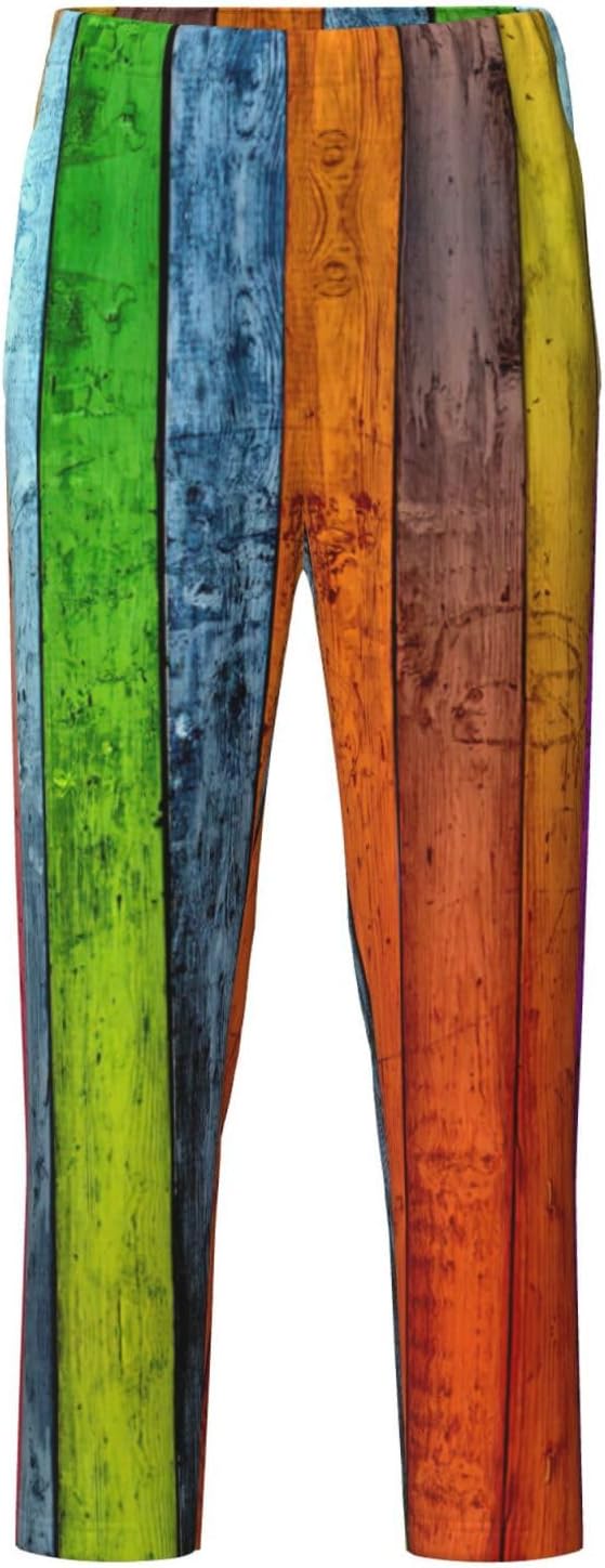 Colour Wooden Print Comfortable Pajama Pants,Teenagers Pajama Pants,For Both Lounging At Home And Outings