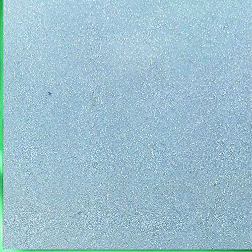 Image of Elton Privacy Window Film, Opaque Blue Frosted Glass Tint Protects Home Security Without Blocking Daylight - Heat Control, UV Prevention (Light Sky Blue Sparkle Frosted) - 16 x 144 Inches