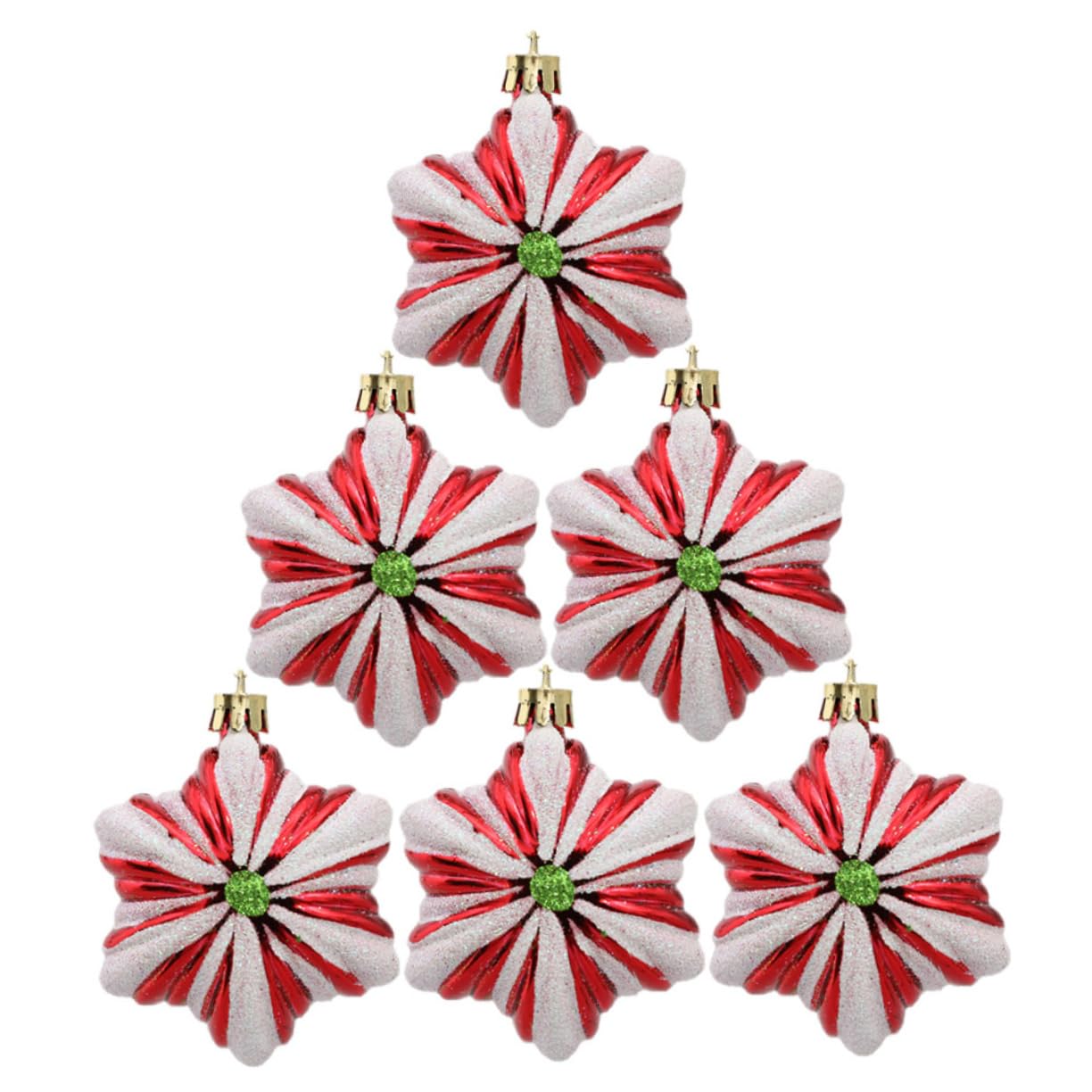 Cabilock Adornos Colgantes Navideños para Árbol De Navidad Bolas Decorativas con Diseño Temático Ornamentación Ligera Y Duradera para Festivo 6 Piezas X 5