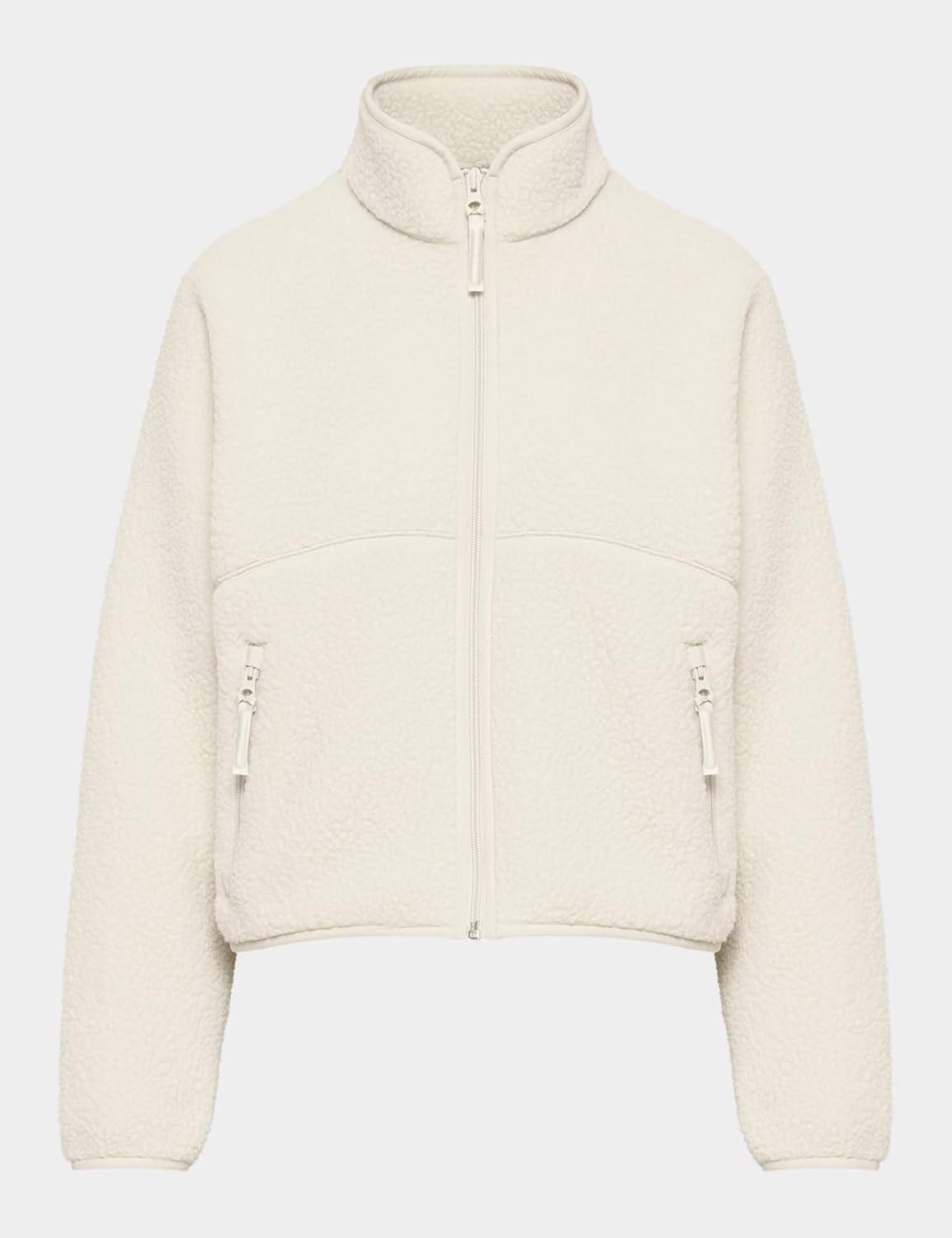 Fleece Jackets Women Causal Long Sleeve Sherpa Jacket Warm Ziper Fuzzy Coat Sweatshirts Trendy with Pockets - Image 8