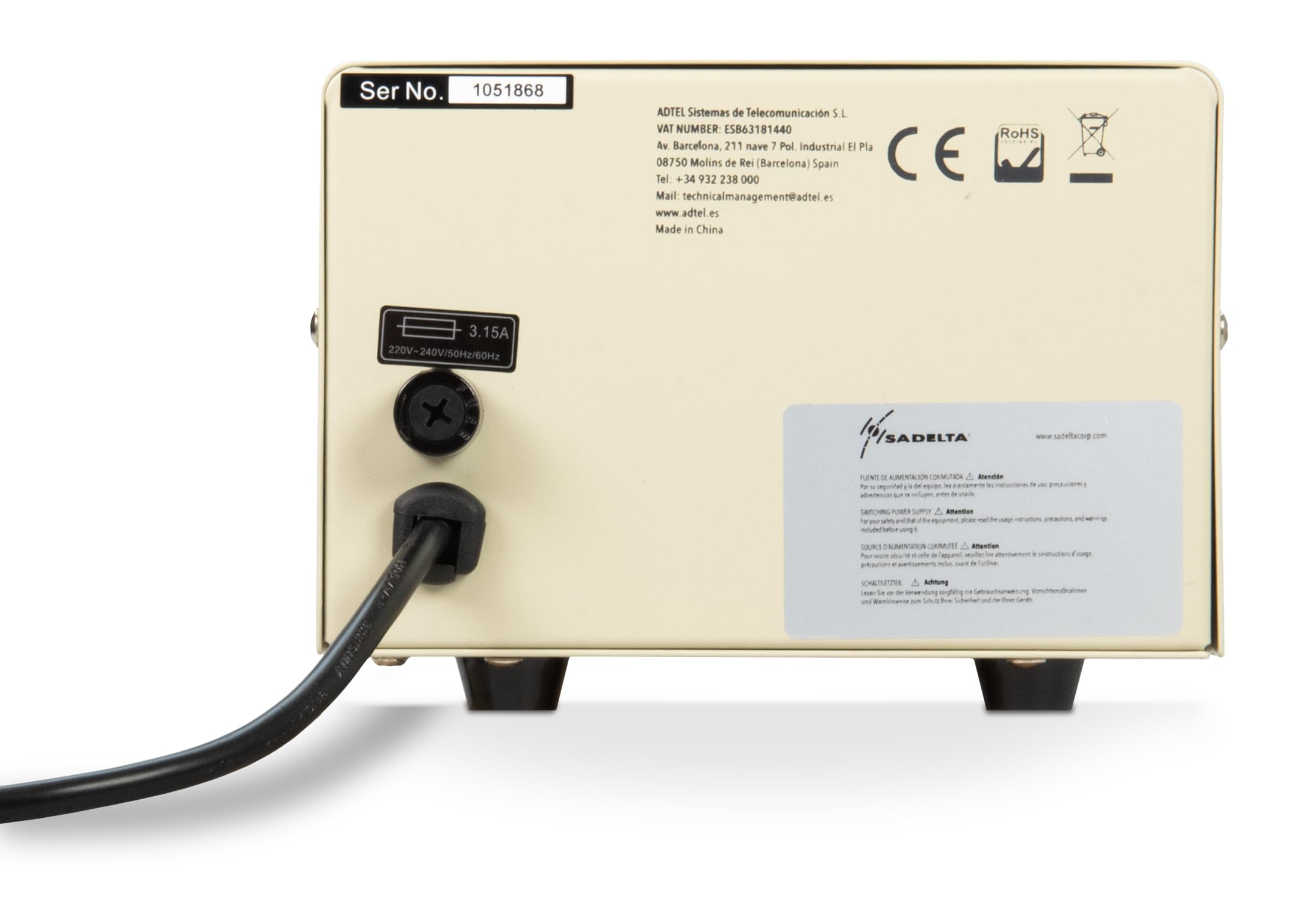 SPS-1012 Fuente de Alimentación conmutada 13,8 Volt. 10 a 12 amperios