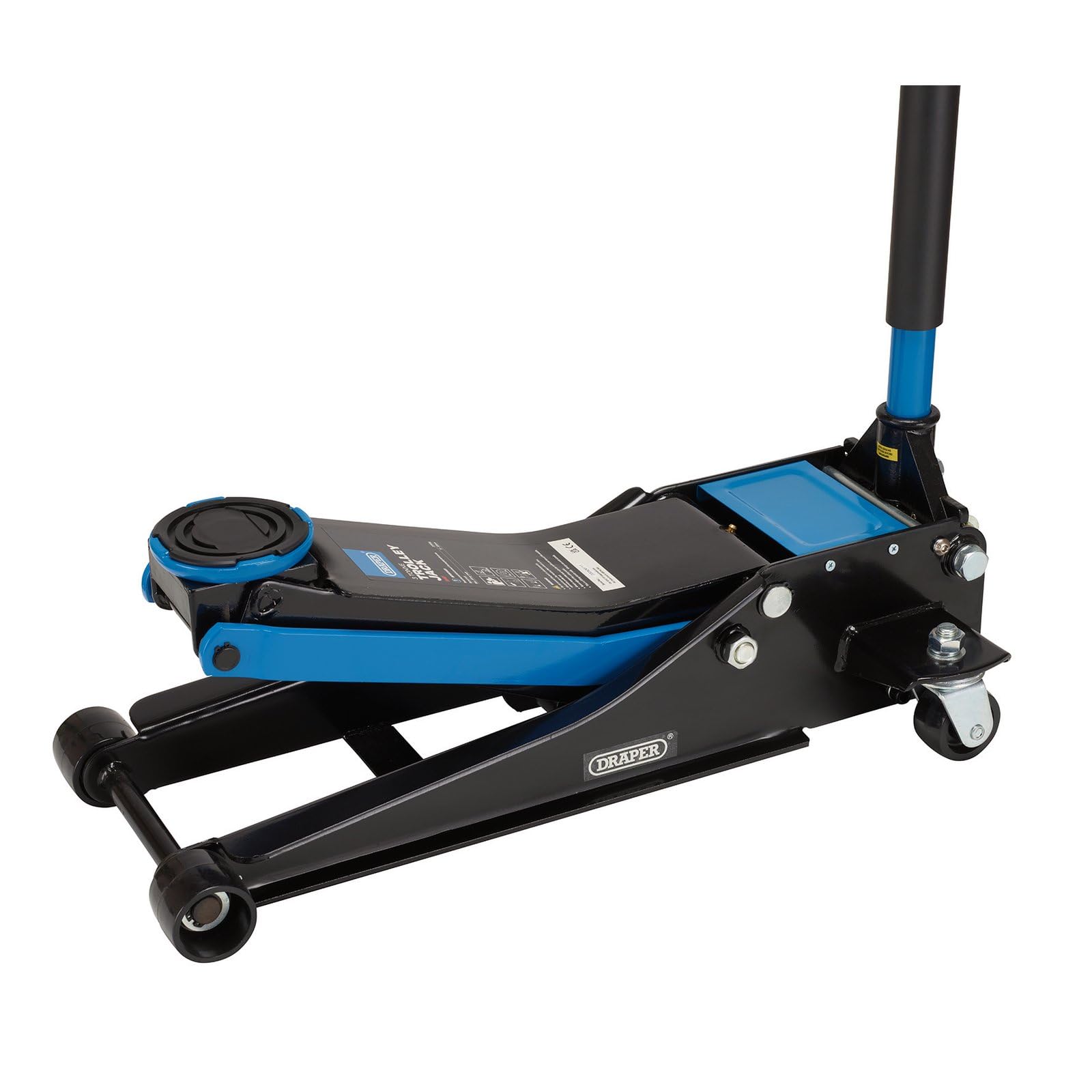 Draper 3T Trolley Jack 28481 Trolley Jacks, 3 Tonne Blue 5059482047176