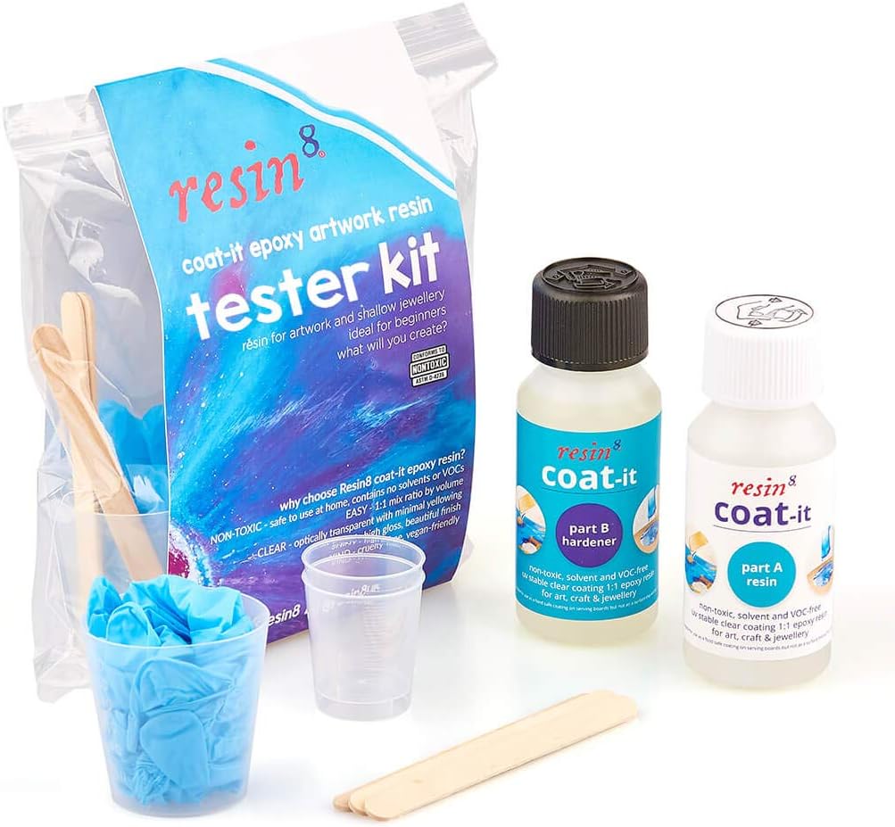 Resin8 Coat-it Clear Art Resin Tester Kit - 200ml