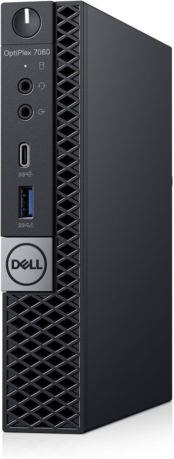 Dell OptiPlex 7060 Mini Desktop Business PC, Intel Core i5-8500T 2.1GHz, 8GB RAM, 256GB SSD, USB Type-C, WiFi + Bluetooth, Keyboard & Mouse, Windows 11 Pro (Renewed)