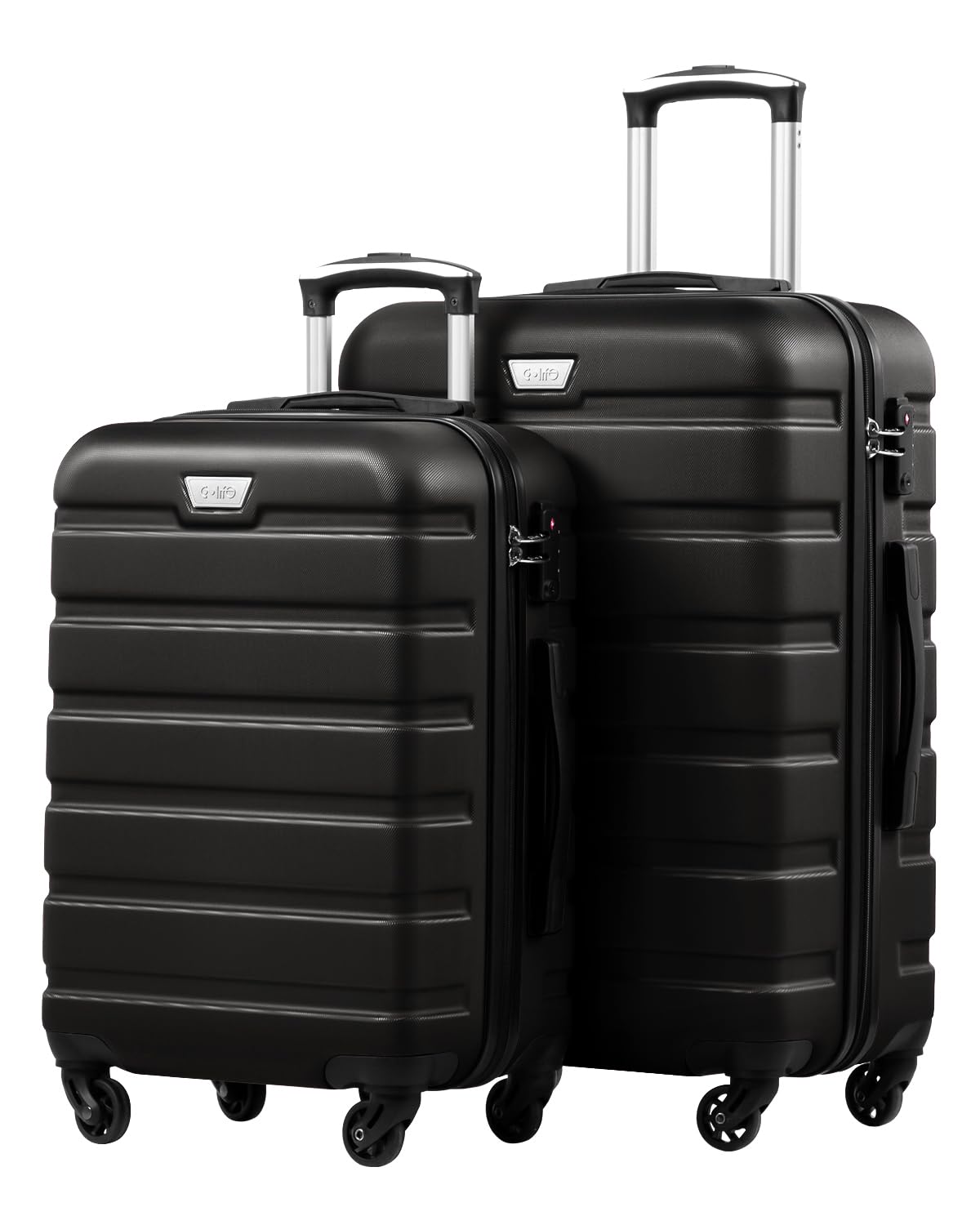 COOLIFE Hartschalen-Koffer Trolley Rollkoffer Reisekoffer ardschale Boardcase Handgepäck mit TSA-Schloss und 4 Rollen