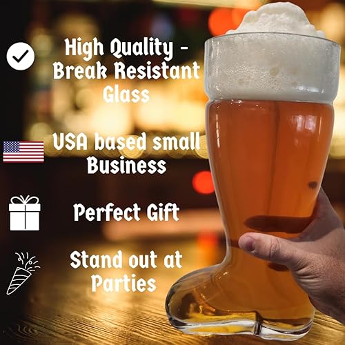 Miniatura 3 de Das Boot - Taza de vidrio para cerveza de 2,5 litros, despedida de soltero, cerveza, octubre fest, para 6 cervezas, regalo para bebedor de cerveza