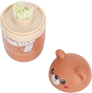 240pcs Disposable Floss Earrings Hole Cleaner, Cute Bear Shaped Box Ear Piercing Care Cleaning Tool with 10ml Solution, Earrings Piercing Cleaning Line for Women Men