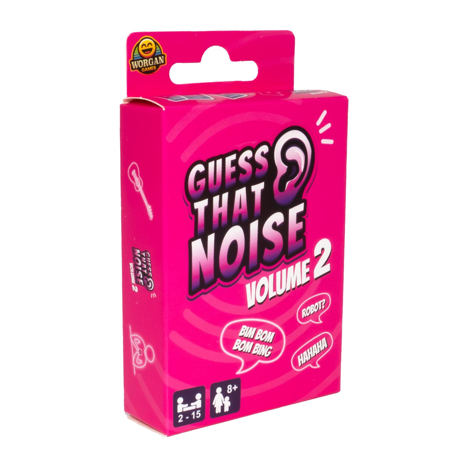 Worgan Games Guess That Noise Volume 2: Funny Sound Impressions Party Game for Family & Friends - Travel Size - 2-15 Players - Ages 8+ โ image 1