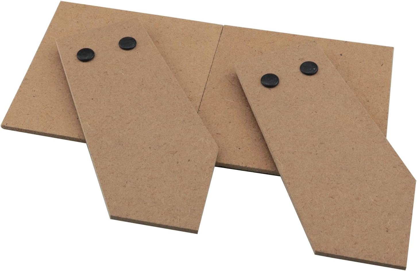 2pcs Easel Back Easel with Adhesive Backing No Screws Required Support Bracket 5inch Raw Wood Frame Support Pendulum Patch Back Bottom Bracket