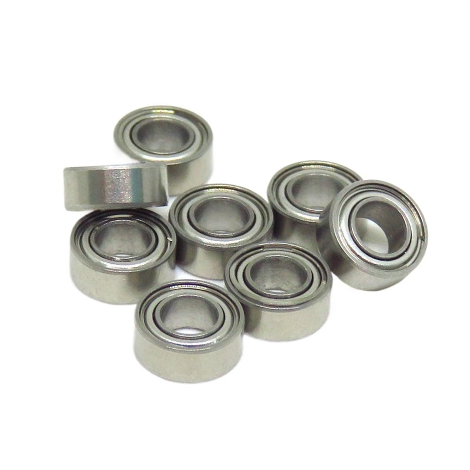 Deep Groove Double Rubber Seal Bearings 10pcs SMR63ZZ 3x6x2.5mm Miniature Stainless Steel Ball Bearing