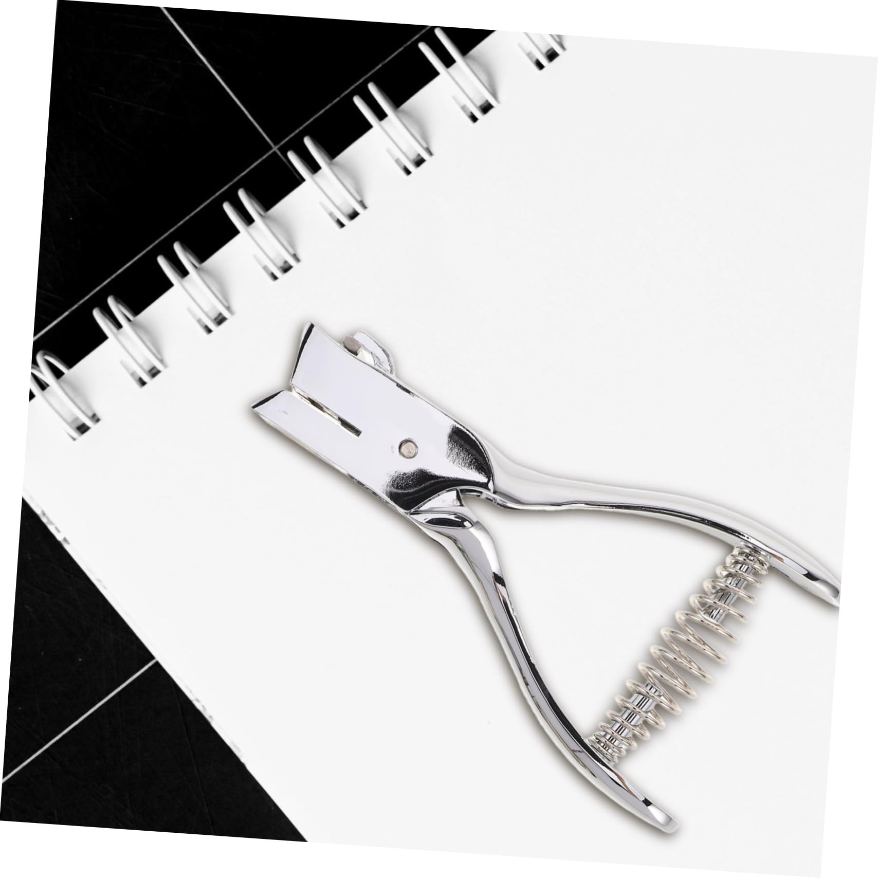 SHINEOFI 2stücke Metall Lochzange für Papier Ausweise und Etiketten Handlicher Einzellocher für Bastelarbeiten und Bürobedarf Langlebig und Präzise