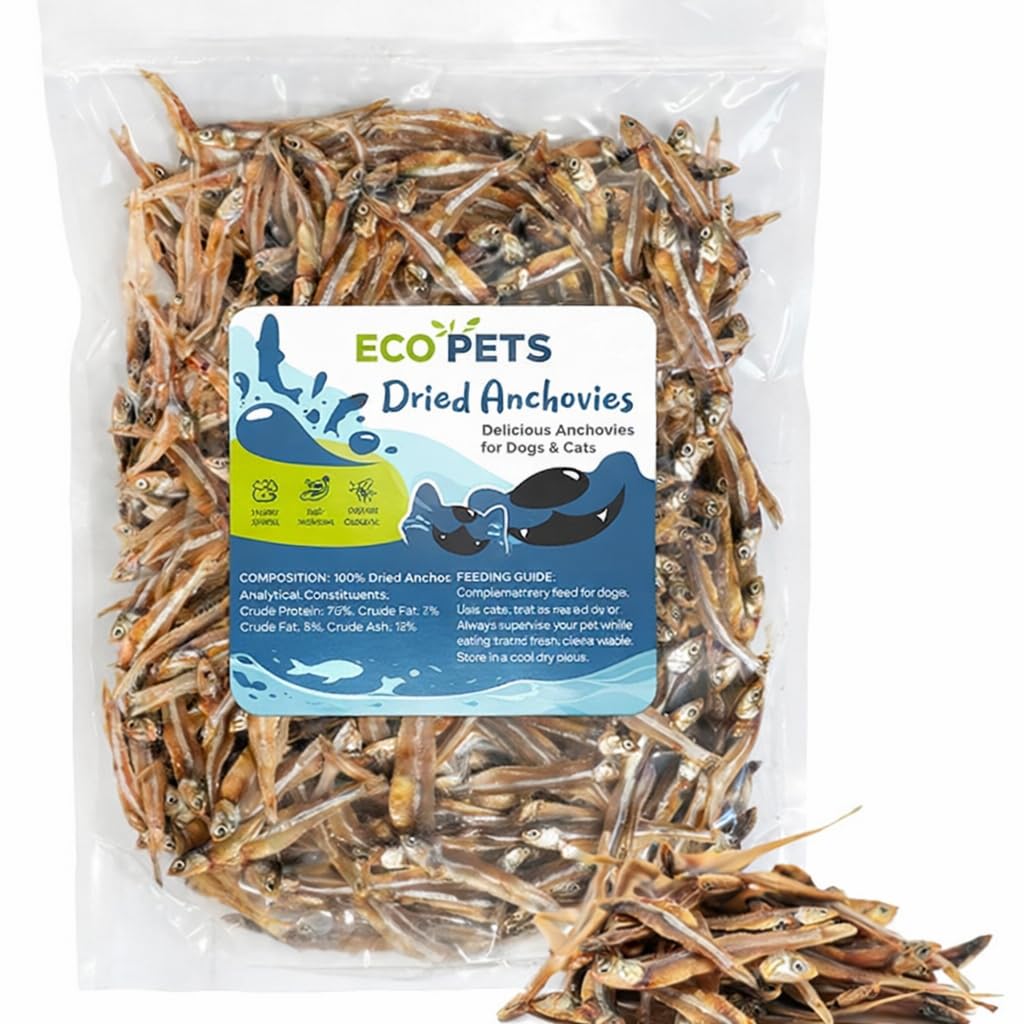 Natural Dehydrated Anchovies Fish Treats for Dogs & Cats, Rich in Omega 3, Single Protein Training Treat for Skin, Coat, Joints & Overall Wellness | Suitable for All Breeds (100 Grams)-image-17