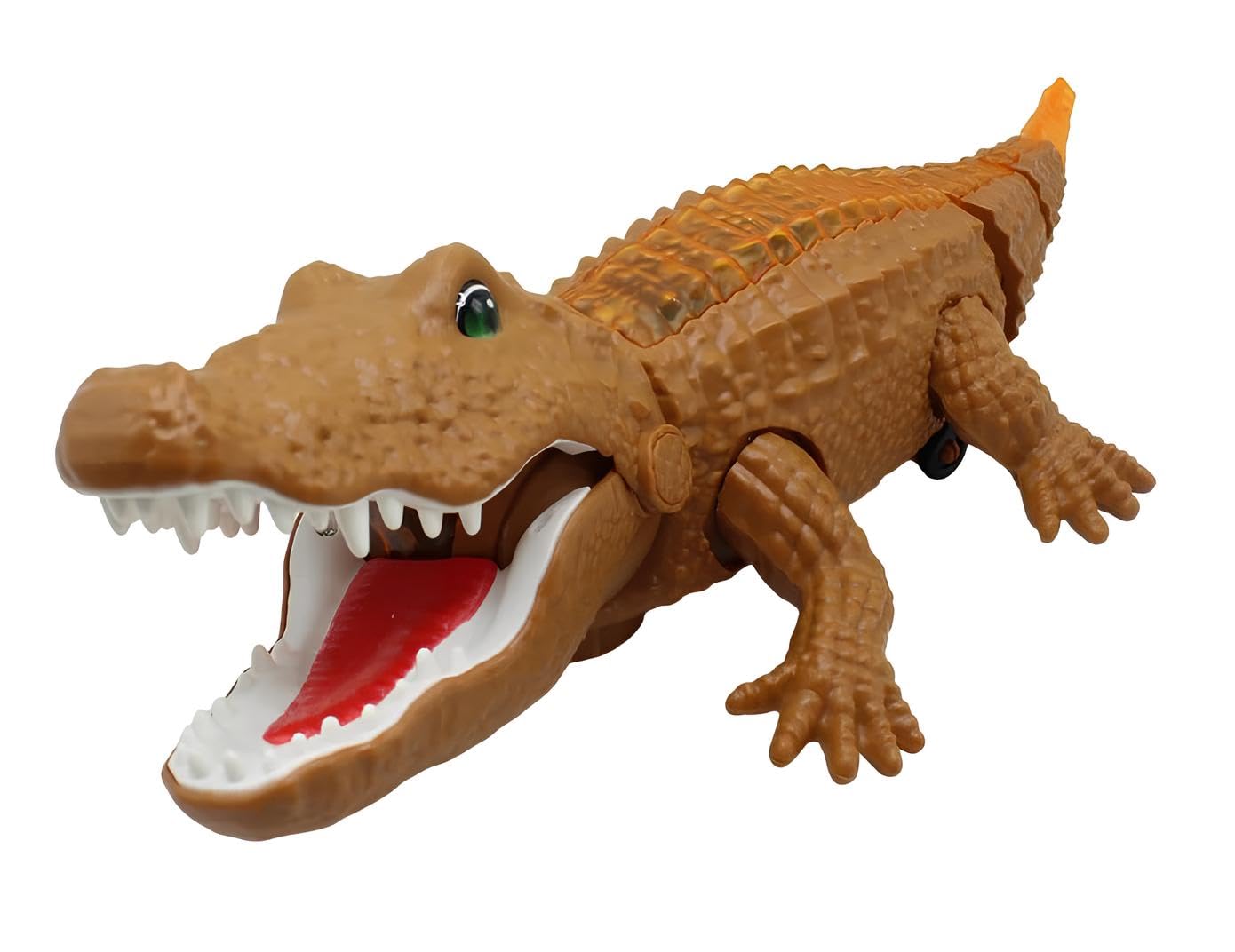 Pilot zdalnego sterowania krokodyl duży 38 cm gigantyczny aligator z muzyką światła realistyczny dźwięk chodzenie obraca głowę poruszaj ogonem światła LED wielokolorowe dinozaur krokodyl zabawka RC