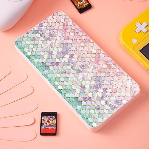 Vista 117 de PERFECTSIGHT 48 Switch Game Card Case for Nintendo Switch OLED Switch Lite, Cute 48 Game Holder Cartridge Case for Game Cards and SD Cards, Kawaii