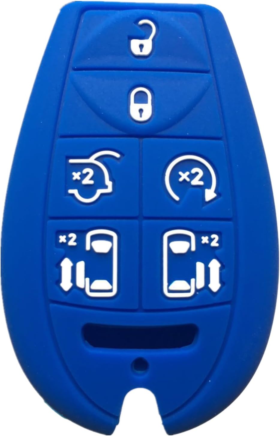KAWIHEN Silicone Key Fob Cover Replacement for Chrysler Town Country Dodge Grand Caravan M3N5WY783X 2701A-C01C 68043594AA 68043594AA