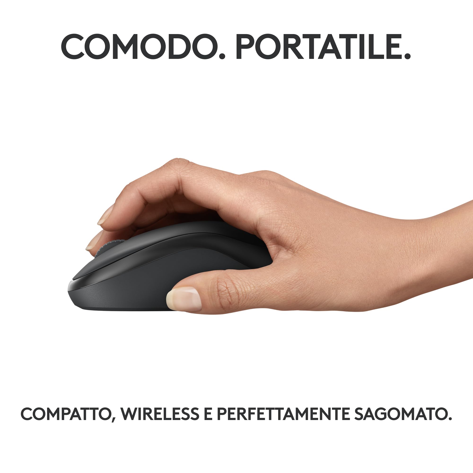 Logitech M240 Silenzioso Bluetooth Mouse Wireless Compatto Portatile Grafite
