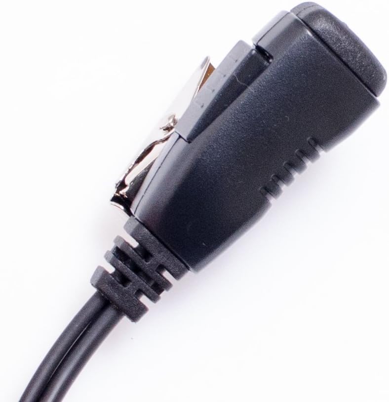 Inline PTT/Microphone unit with metal clip