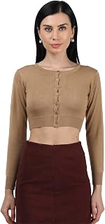 high neck woolen blouse