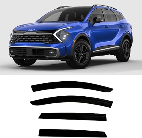 Deflectores de visera lateral tintados para ventana lateral Kia Sportage LX EX SX Prestige X-Pro X-Line 2023-2024