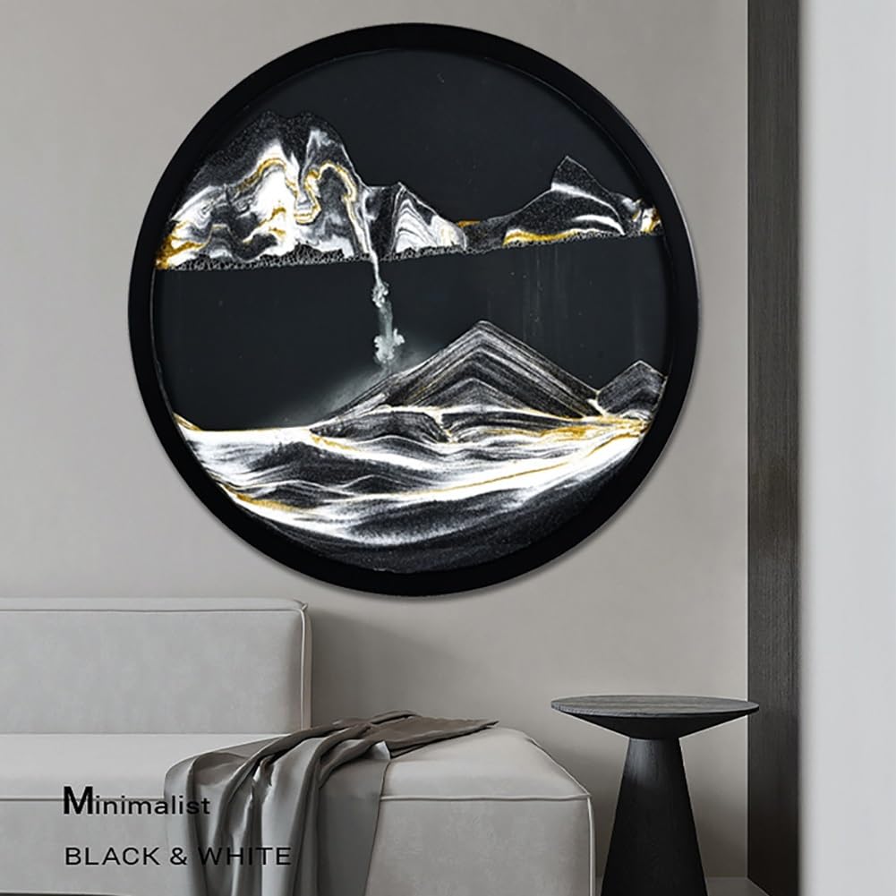 arte con arena, Cuadro de arena fluida, 44 cm (17,3 pulgadas), multicolor, paisaje(V)