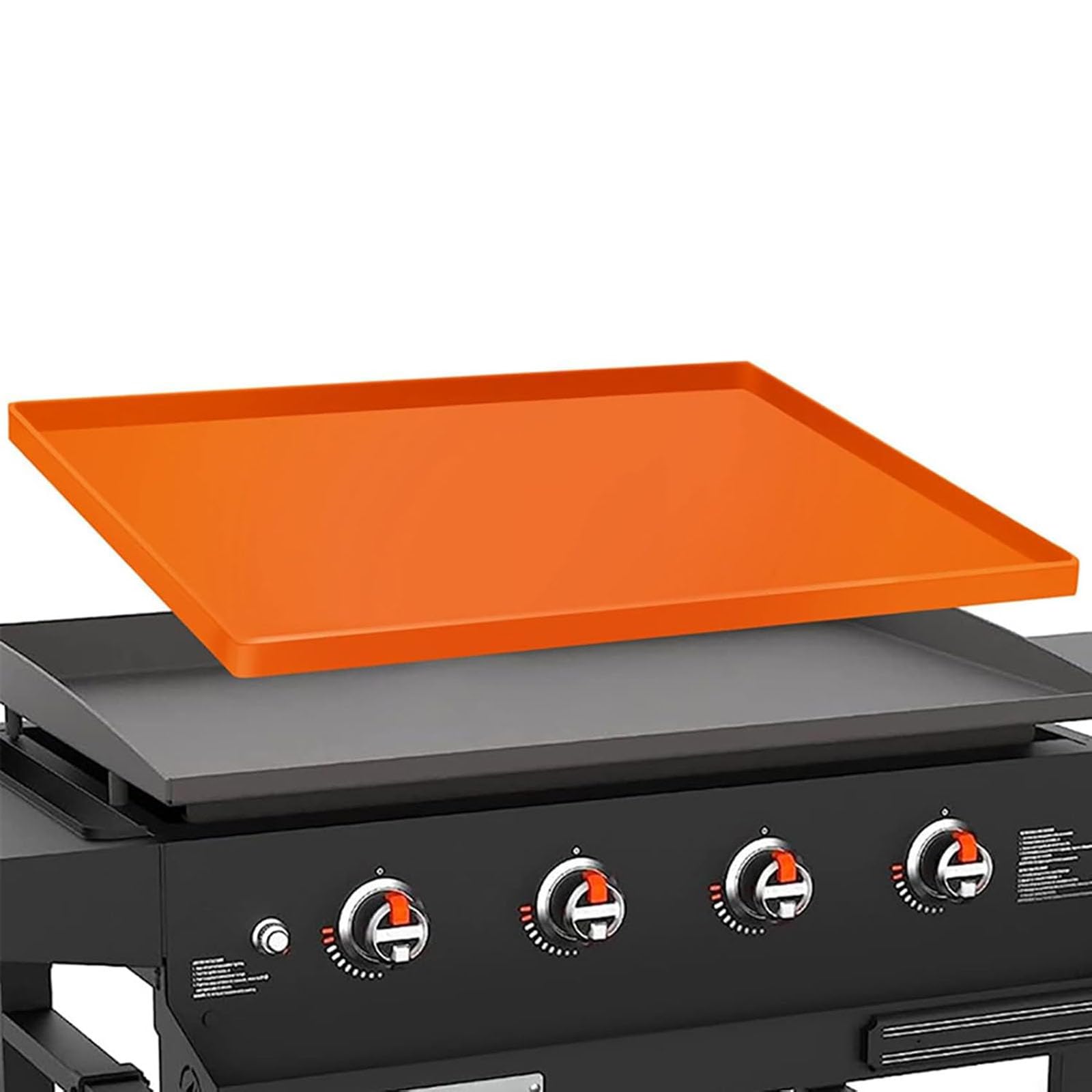 Alfombrilla de silicona para plancha, cubierta de silicona lavable para plancha, cubierta de parrilla de piedra negra (36 pulgadas)