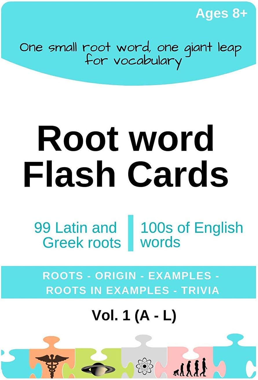 Lilliput Latin and Greek Root Words Based English Vocabulary Builder | Korean Flash Cards | Latino Games | Work Cards | Spanish Vocabulary | Phonics Manipulative | Root Words Dictionary Vol 1: (A-L)