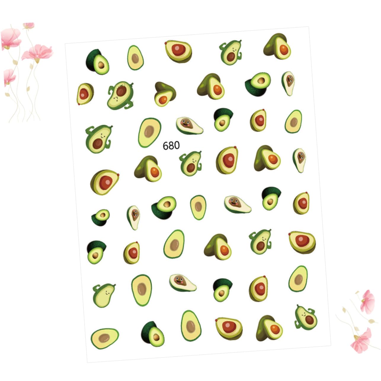 3 Set Adesivi Per Unghie Design Frutta Decorazioni Manicure Facili Applicare Per Donne E Ragazze Per Feste E Speciali 12 Fogli*3