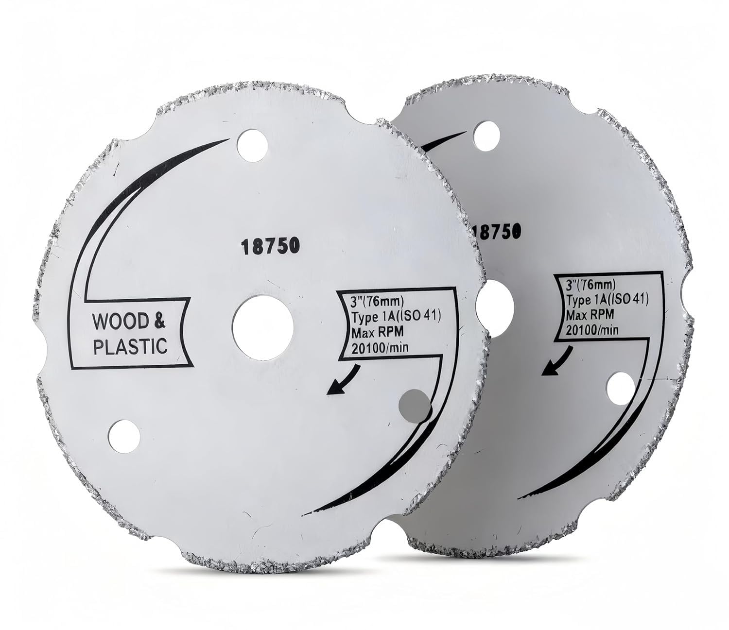 for SM500 Saw Max 3 inch Wood/Plastic Blade Segment Carbide Circular Saw | Compatible with for Saw Max US40 and Rotozip Zipsaw RFS1000-7/16 Arbor 2pcs