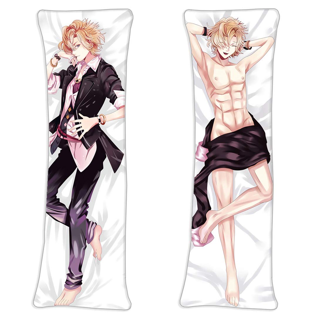 Kou Mukami - Diabolik Lovers Japan Anime Pillow Cover Japanese Textile & Smooth Knit 105cm x 40cm(41.3in x15.7in) Bed Cushion Decor