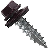 Vista 18 de TORNILLOS PARA TECHOS DE METAL #14: (250) Tornillos x 1" ABC GRIS Tornillo para techo de chapa metálica con cabeza hexagonal y arandela.