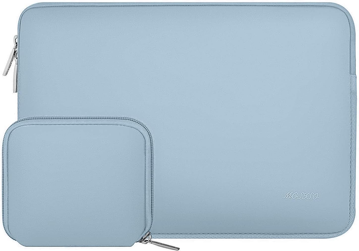 MOSISO Laptop Case 13 inch, 13 inch Laptop Sleeve Bag Compatible with MacBook Air M5 M4 M3 M2 M1 2026-2018 / Neo/Pro M2 M1 2026-2016, Neoprene Computer Sleeve Bag with Small Case, Airy Blue