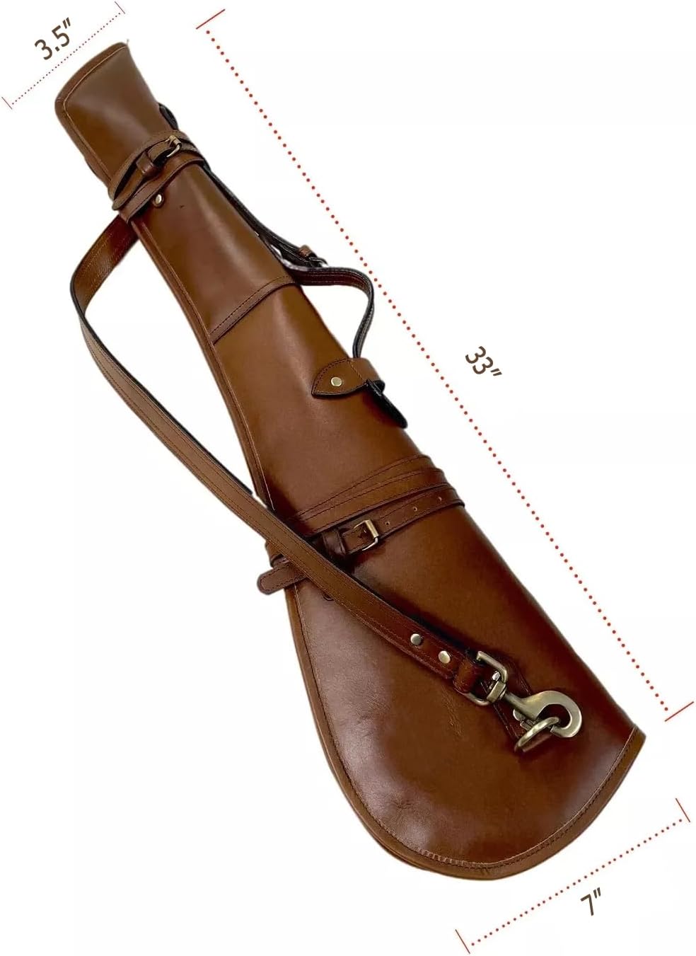 33 Inch Rifle Scabbard Case Cover Hand Tooled Western Gun Cover Handmade Genuine Leather 012