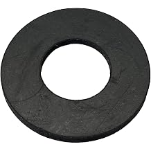 Herco Black Neoprene Industrial Grade Rubber Washers - 3/8" ID x 7/8" OD x 1/8" Thk - Pack of 4