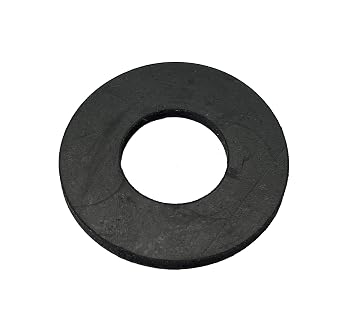 غسالات المطاط من الدرجة الصناعية Herco Black Viton (FKM) - 1/2 ID x 1 OD x 1/8 Thk - Pack of 4