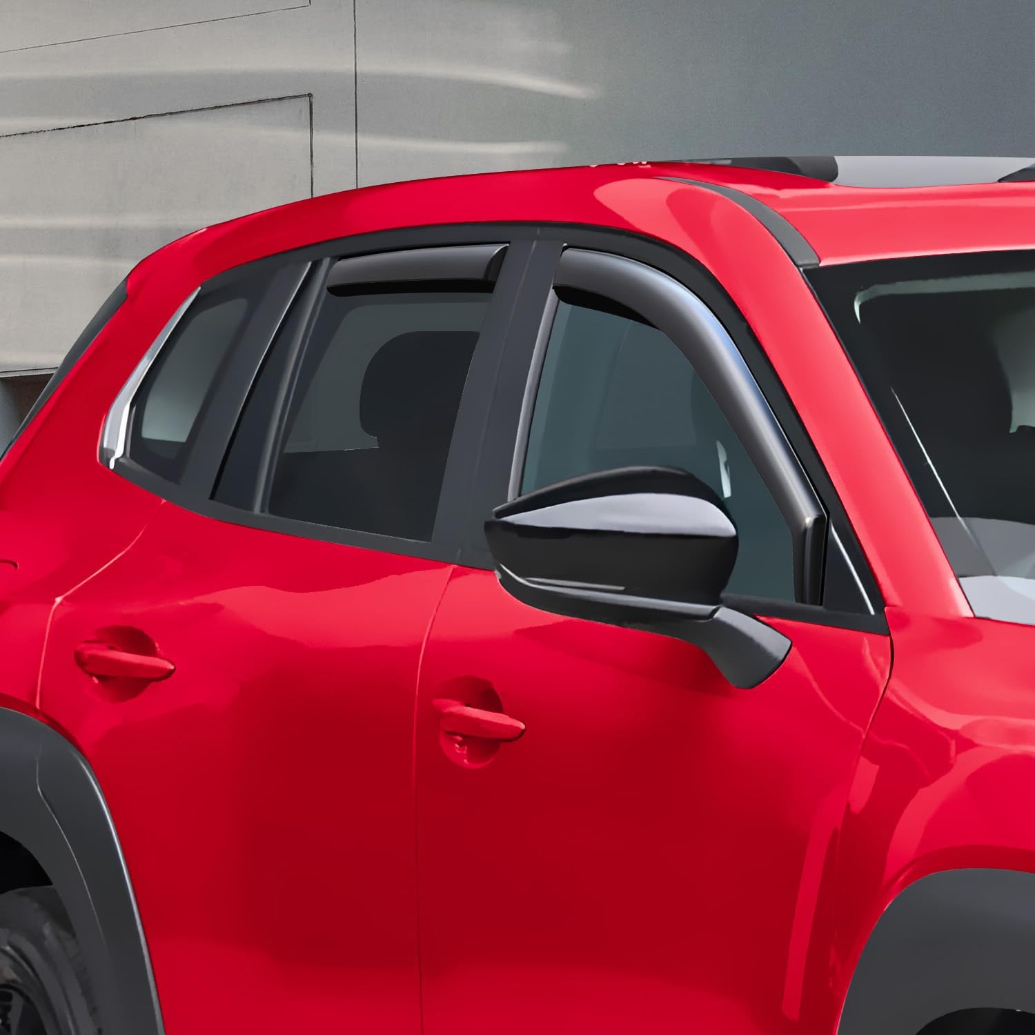 Voron Glass in-Channel Extra Durable Rain Guards for Mazda CX-50 2023-2026, Window Deflectors, Vent Window Visors, 4 Pieces - 200818