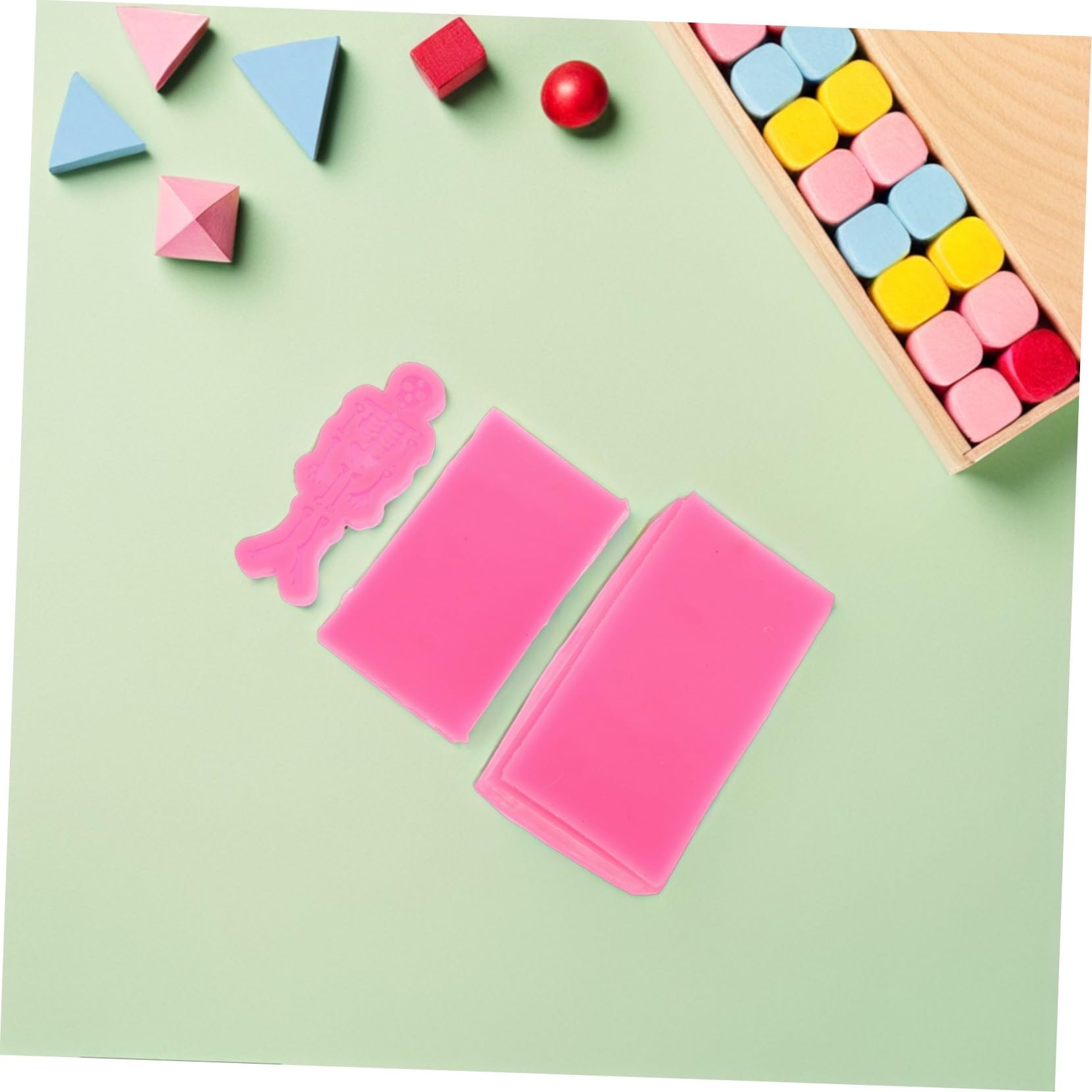 Angoily 3pezzi Stampo in Silicone Per Ossa Per Colata Di Resina Stampo Per Portachiavi Fai Da Te Per Halloween Per Polimerica Per Resina Epossidica
