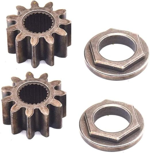 2 x Pack 717-1554 Steering Shaft Pinion Gear & Bushing Kit Compatible with MTD 717-1554 941-0656A 741-0656 Fits Toro 112-0863 and Cub Cadet LT1042 LT1045 LT1046 LT1050