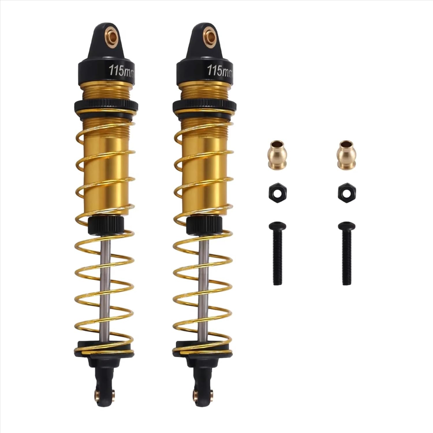 一体型スプリングショックアブソーバー,1:12ミニクローラーrcカー用オイルダンパー,mn128,fms,g500,1/18,trx4m,53mm,  59mm, 65mm, 71mm 77mm - AliExpress 26 RCカー用ショックアブソーバー 1/10 RC バギー用 ショートコース ラリーカー トラック用 アップグレードパーツ アクセサリー