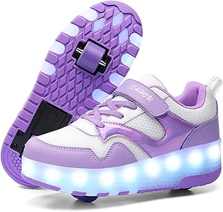 HHSTS
Kids Shoes - New Upgraded with Wheels LED Light Color Shoes Shiny Roller Skates Skate Shoes Simple Kids Gifts Boys Girls The Best Gift for Party Birthday Christmas Day
