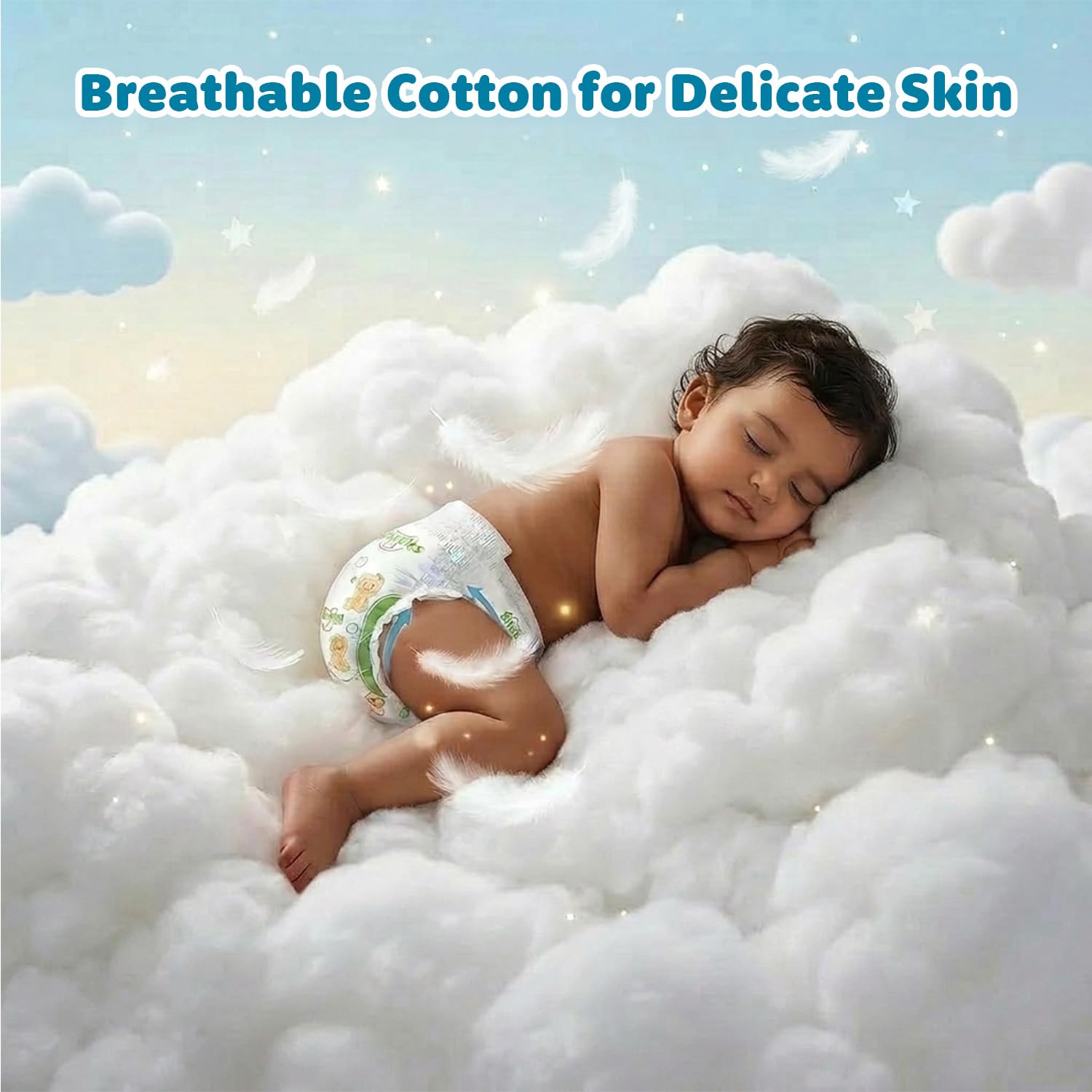 Amazon Brand - Supples Premium Baby Diaper Pants | 22 Baby Diapers | XXXL | 18-55 Kg | 12 Hrs Absorption | Cushiony Cotton Soft Fabric | Phthalates-Free | Triple Leak Guard 3