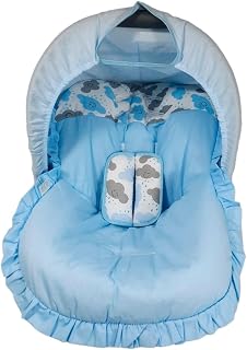Capa de Bebe Conforto Estampado Nuvem Rosa e Azul Bebê Multifunção (Nuvem Azul)