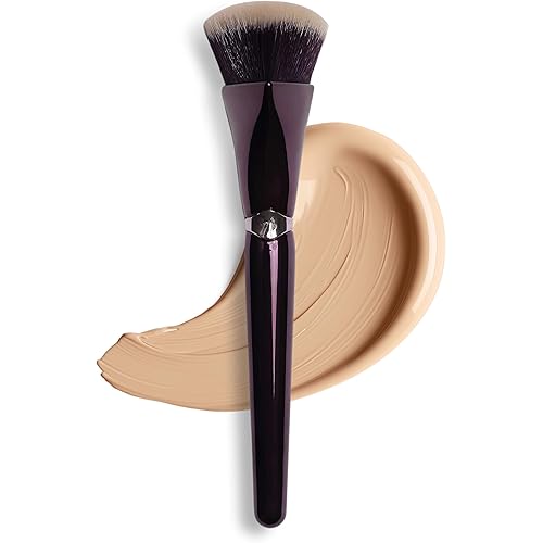 Anisa Beauty Pinnacle Foundation Brush | Professional Makeup Brush for Buffing, Blending & Building Coverage | Made with Soft, Vegan & Cruelty-Free Fibers for Liquid or Cream Foundation