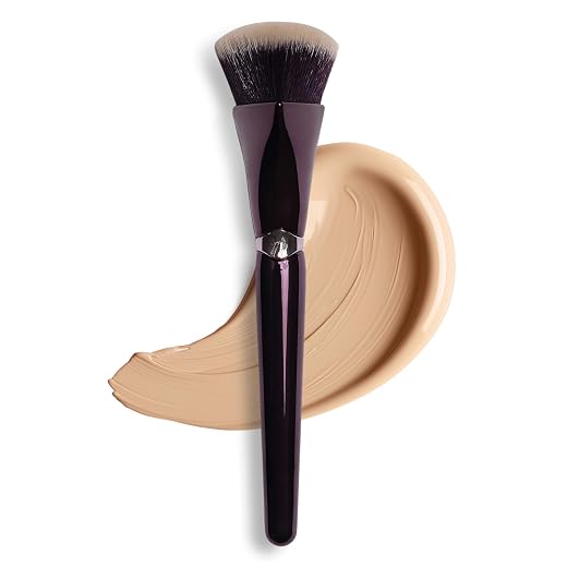Anisa Beauty Pinnacle Foundation Brush | Professional Makeup Brush for Buffing, Blending & Building Coverage | Made with Soft, Vegan & Cruelty-Free Fibers for Liquid or Cream Foundation