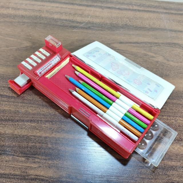 Lembrancinha Estojo Escolar Anos 70 Raro Automatico 24x9x3cm