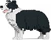 JEKCA Border Collie 01S-M01 | Dog Plastic Building Blocks | Age 14