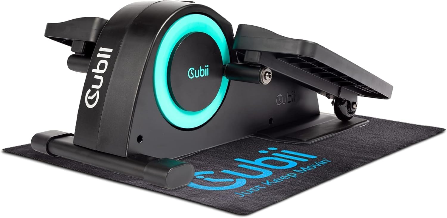 Cubii Fitness Bundle Including Mat and Dumbells